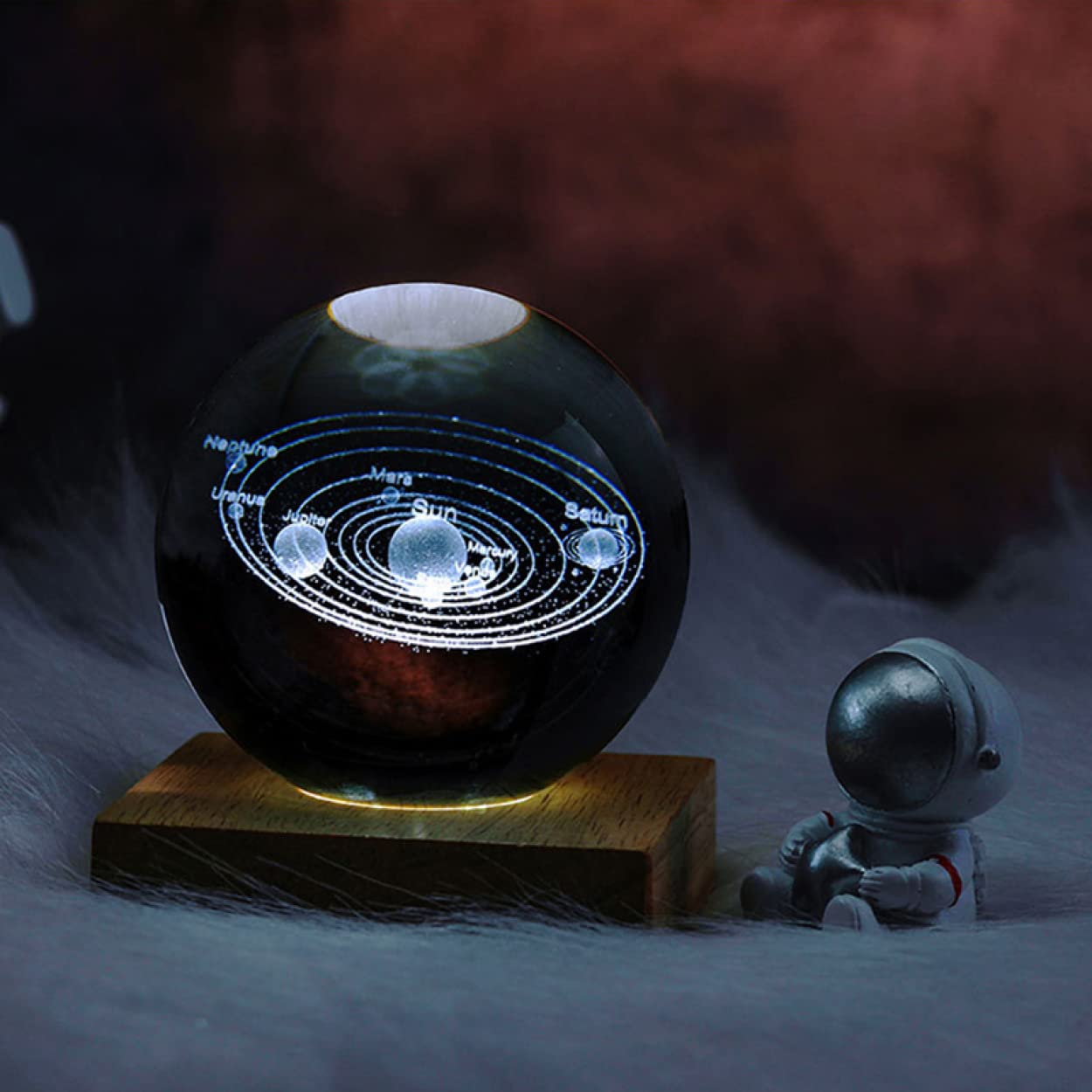 Amazon.co.jp: 3D 太陽系 クリスタル タイプ2 ボール 誕生日